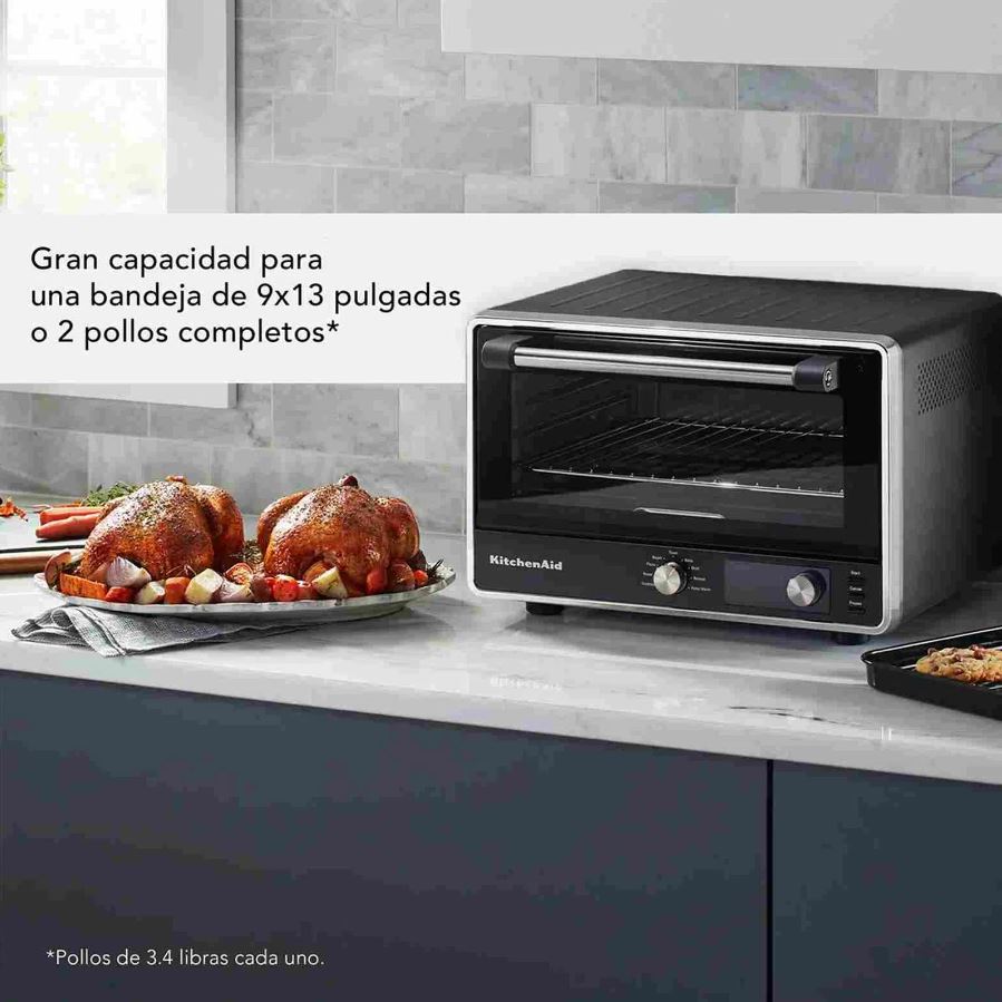 Digital Tabletop Oven with AirFryer Matte Black 21 Lt KCO124BM Arquitec Group