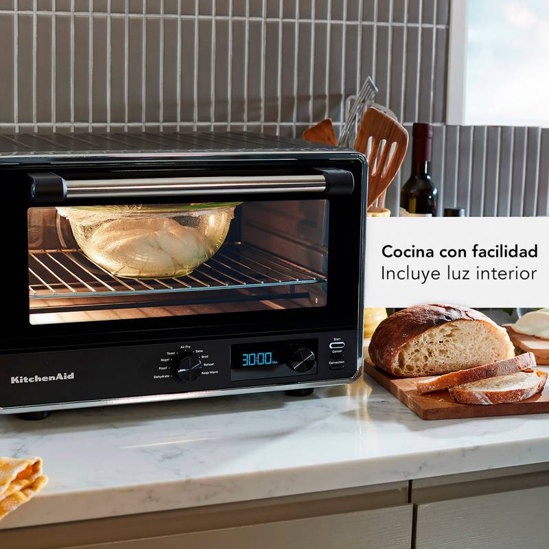 Digital Tabletop Oven with AirFryer Matte Black 21 Lt KCO124BM Arquitec Group